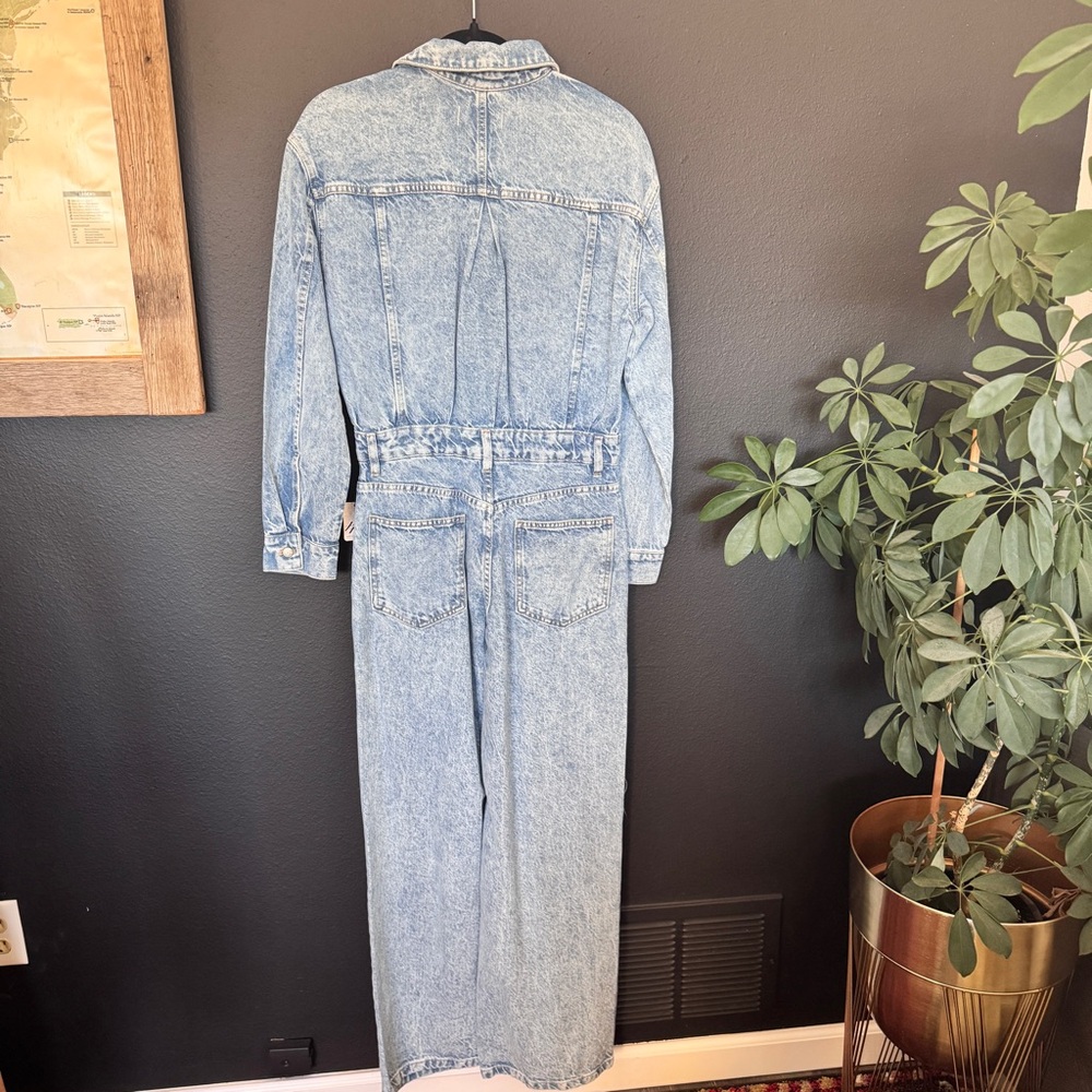 Free People Touch the Sky Denim Jumpsuit - Picture 4 of 7